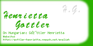 henrietta gottler business card